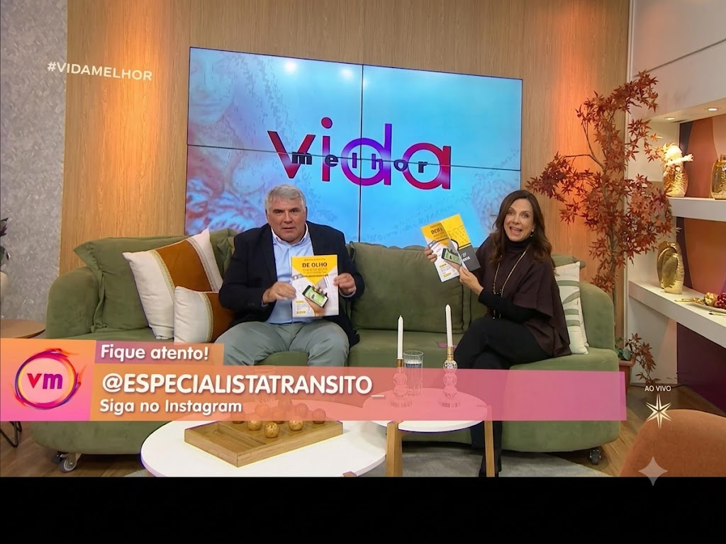 Participação no programa Vida Melhor sobre o lançamento do livro